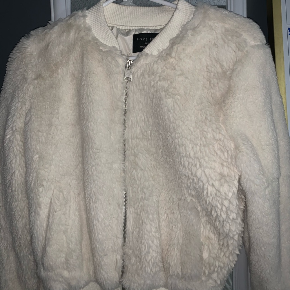 Sherpa bomber jacket